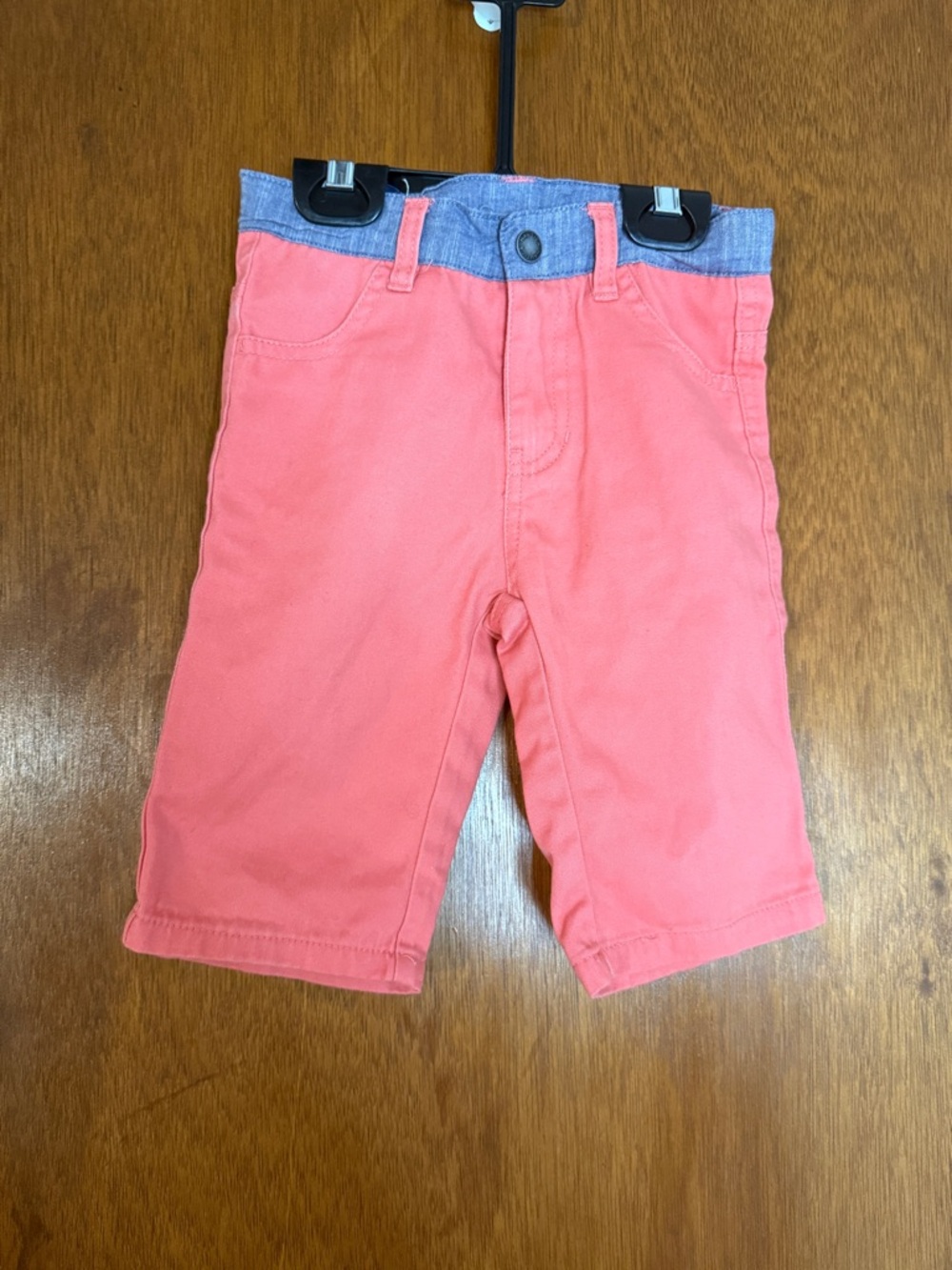 Nautica Coral Chino Shorts with Chambray Waistband